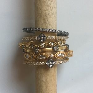 Freida Rothman 6 Ring Stack - Size 8